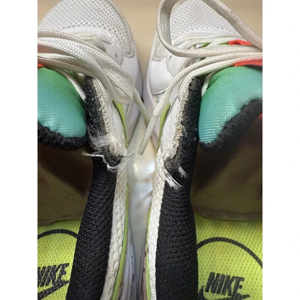 Nike Air Max Excee Gel Sneakers Shoes Neon Pink Green Women's Size 8 Lace UP